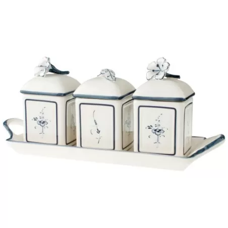 Vieux Luxembourg Charm Marmell. 3pz c. vassoio - Villeroy & Boch