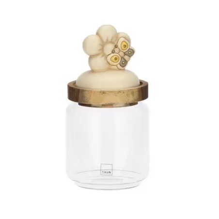 Barattolo in vetro con coperchio in legno Elegance, piccolo - Thun