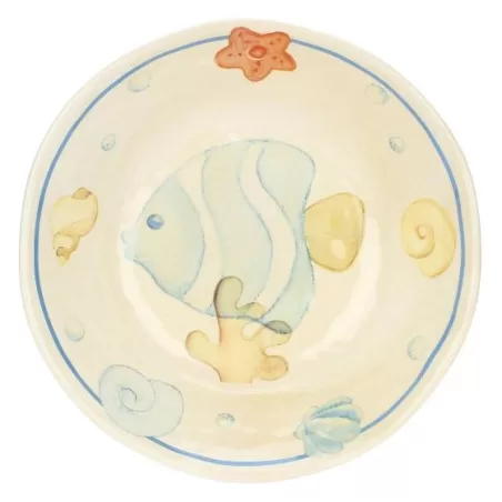 Set 2 piatti fondi in melamina Mare da amare - Thun