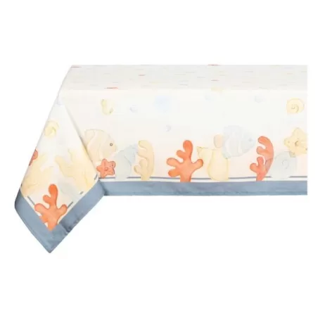 Tovaglia tavola antimacchia 6 posti in cotone Mare da amare - Thun