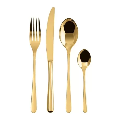 Taste, Servizio 24 posate monoblocco pvd gold - Sambonet