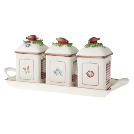 Petite Fleur Charm Marmell. 3pz c. vassoio - Villeroy & Boch