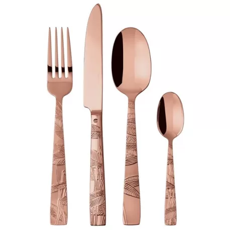 Jungle, Servizio 24 posate monoblocco pvd copper - Sambonet