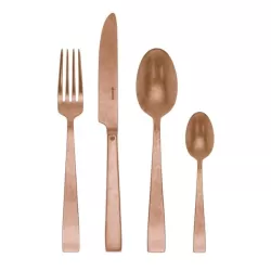 Flat, Servizio 24 posate monoblocco vintage pvd copper - Sambonet