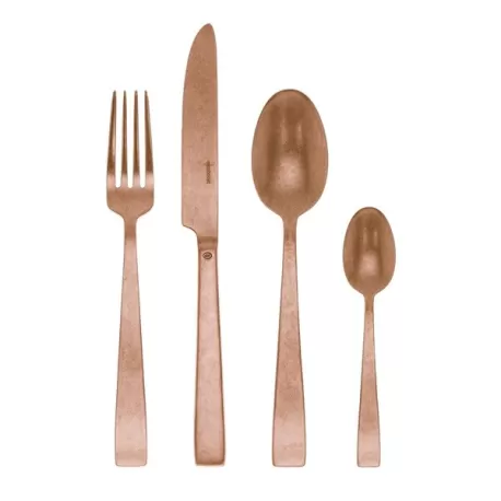 Flat, Servizio 24 posate monoblocco vintage pvd copper - Sambonet