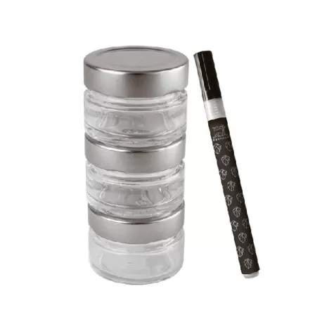 Maestro, Barattolo per pepe con pennarello, vetro trasparente - Peugeot