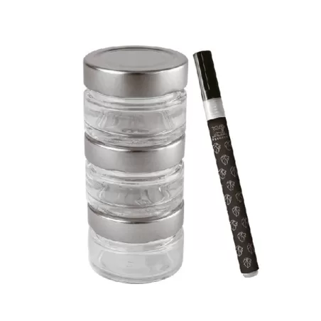 Maestro, Barattolo per pepe con pennarello, vetro trasparente - Peugeot