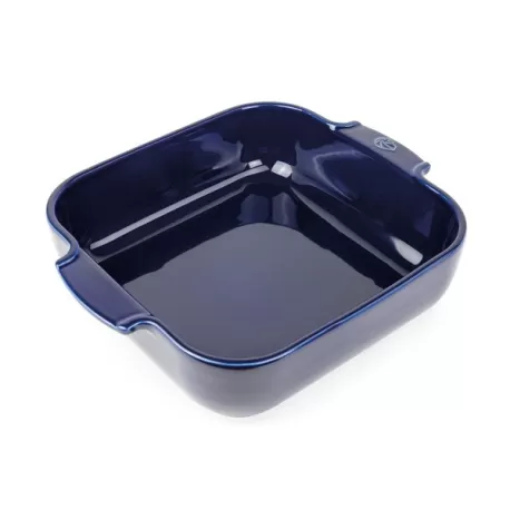 Appolia, Pirofila - Quadrato - 28,0 cm x 23,7 cm - h 7,2 cm - 2,700 l, Gres blu - Peugeot