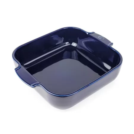Appolia, Pirofila - Quadrato - 28,0 cm x 23,7 cm - h 7,2 cm - 2,700 l, Gres blu - Peugeot