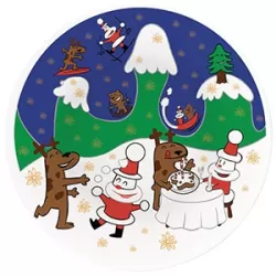 Happy Snowtime, Piatto per panettone - Alessi