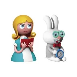 "Alice & The White Rabbit", Statuine - Alessi