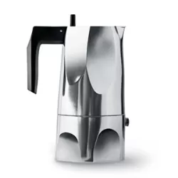 Ossidiana, caffettiera espresso, tazze n. 6 - Alessi