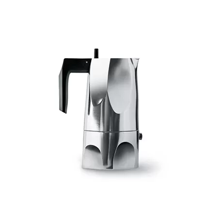 Ossidiana, caffettiera espresso, tazze n. 6 - Alessi