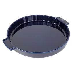 Appolia, Pirofila - Rotondo - 33,0 cm x 28,3 cm - h 5,4 cm - 2,200 l, Gres blu - Peugeot