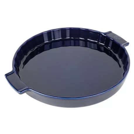 Appolia, Pirofila - Rotondo - 33,0 cm x 28,3 cm - h 5,4 cm - 2,200 l, Gres blu - Peugeot