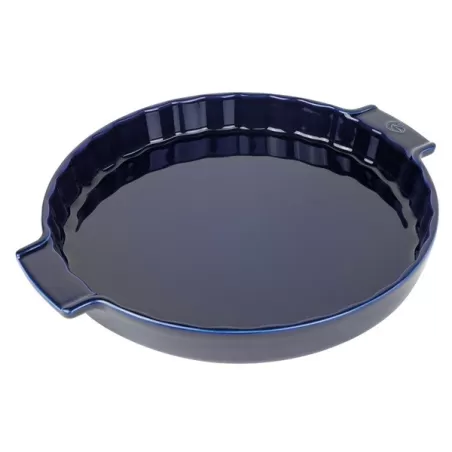 Appolia, Pirofila - Rotondo - 33,0 cm x 28,3 cm - h 5,4 cm - 2,200 l, Gres blu - Peugeot