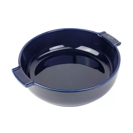 Appolia, Pirofila - Rotondo - 27,0 cm x 23,4 cm - h 6,7 cm - 2,100 l, Gres blu - Peugeot