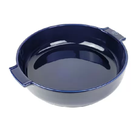 Appolia, Pirofila - Rotondo - 34,0 cm x 29,5 cm - h 7,7 cm - 3,800 l, Gres blu - Peugeot