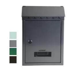 Cassetta lettere acciaio grigia