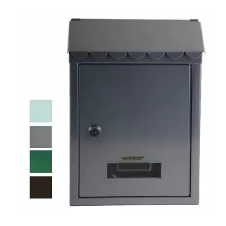 Cassetta lettere acciaio grigia