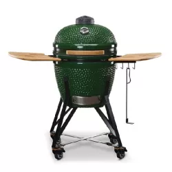 Barbecue kamado a carbone in ceramica verde Zalgiris - Kamado Bono
