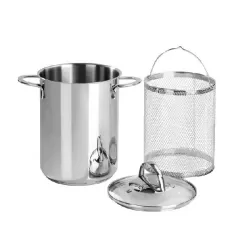 Pentola asparagera in acciaio inox Cm.16 barazzoni