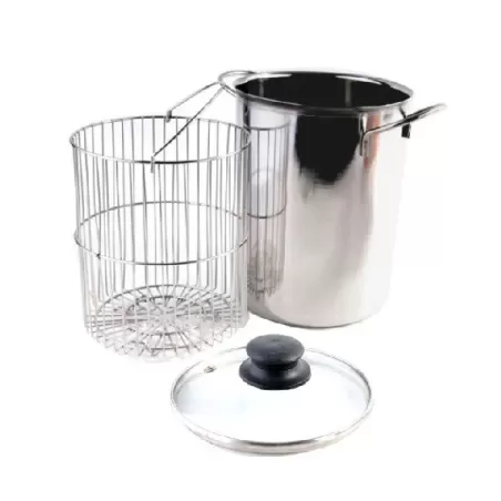 Pentola asparagera in acciaio inox Cm.16 borella