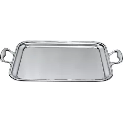 Vassoio rettangolare con manici