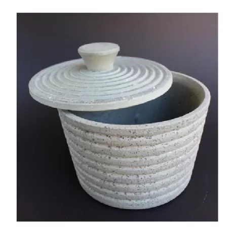 Furagn, Contenitore in pietra ollare Cm.8 - Pietra ollare Valmalenco