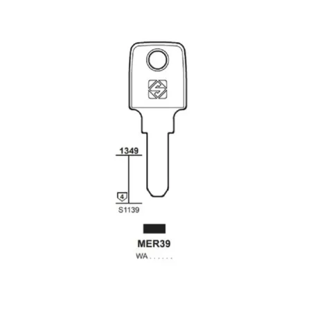 Chiave, Meroni - MER39 - Silca