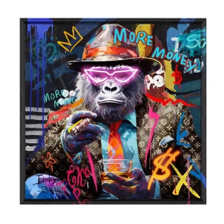 Quadro led, Monkey Cm.80x80 - Palais Royal