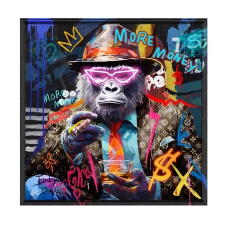 Quadro led, Monkey Cm.80x80 - Palais Royal