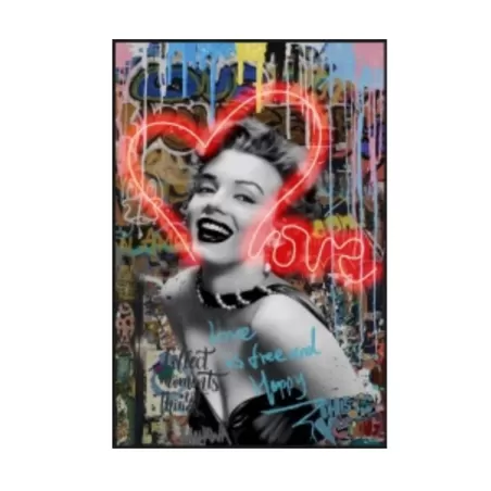 Quadro led, Marilyn Love Cm.80x120 - Palais Royal