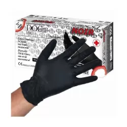 Guanti nitrile doc velo noir powder free Pz.100 XL
