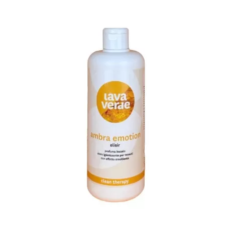 Clean Therapy, Ambra Emotion Elisir - Booster igienizzante per profumazione extra flacone da Ml.500 - Lavaverde