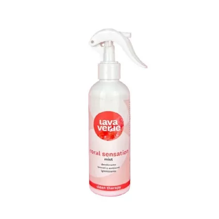Clean Therapy, Coral Sensation Mist - Deodorante igienizzante per tessuti e ambienti flacone da Ml.250 - Lavaverde