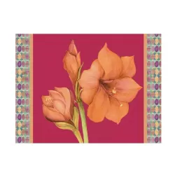 Tovaglietta rigida magenta Cm.39x29,5 - Amaryllis - L'oca Nera