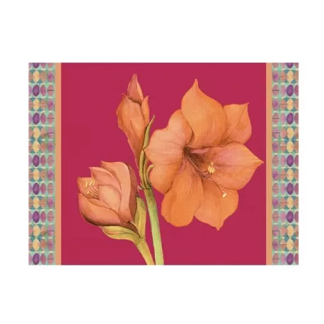 Tovaglietta rigida magenta Cm.39x29,5 - Amaryllis - L'oca Nera