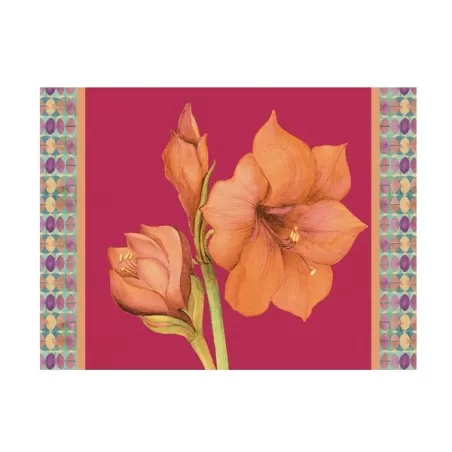Tovaglietta rigida magenta Cm.39x29,5 - Amaryllis - L'oca Nera
