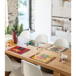 Tovaglietta rigida magenta Cm.39x29,5 - Amaryllis - L'oca Nera 2