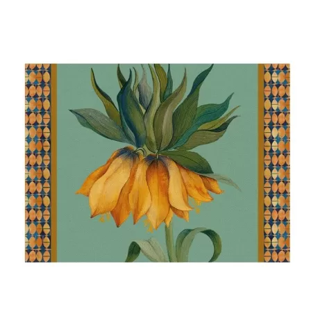Tovaglietta rigida ottanio Cm.39x29,5 - Fritillaria - L'oca Nera