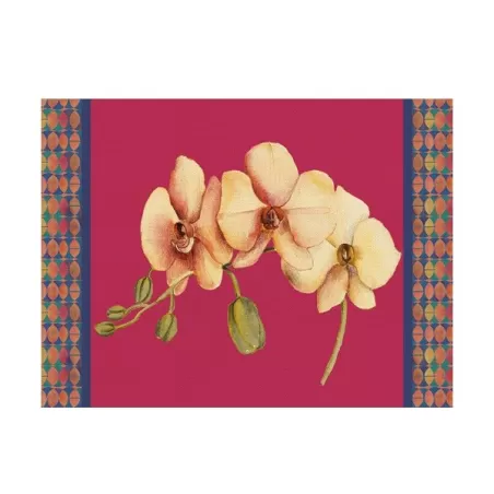 Tovaglietta rigida magenta Cm.39x29,5 - Orchidea - L'oca Nera