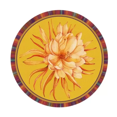 Tovaglietta rigida gialla Cm.39 - Protea reale - L'oca Nera