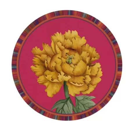 Tovaglietta rigida magenta Cm.39 - Peonia - L'oca Nera