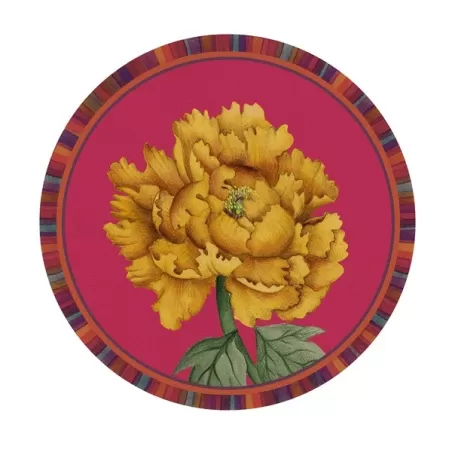 Tovaglietta rigida magenta Cm.39 - Peonia - L'oca Nera