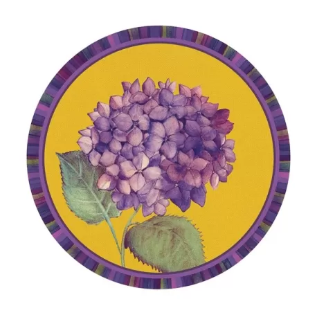 Tovaglietta rigida gialla Cm.39 - Ortensia - L'oca Nera