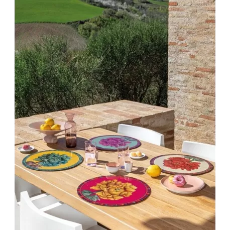 Tovaglietta rigida magenta Cm.39 - Ortensia - L'oca Nera