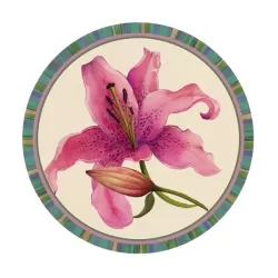 Tovaglietta rigida avorio Cm.39 - Giglio - L'oca Nera