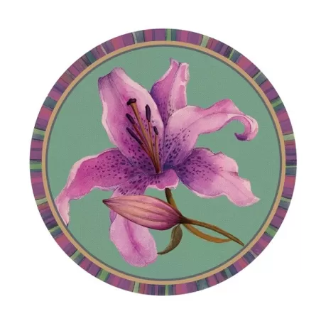 Tovaglietta rigida ottanio Cm.39 - Giglio - L'oca Nera