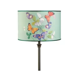 Paralume cilindrico medio Cm.35x23 h. - Farfalle - L'oca Nera